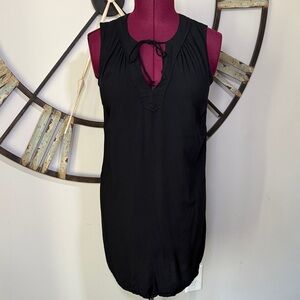 Old Navy Black Sleeveless Sun Dress